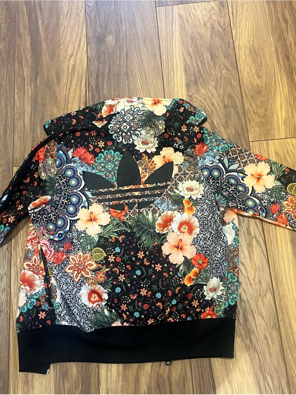 Adidas Originals Floral Paisley Track Jacket Full Zip Women’s Size S - Picture 7 of 7